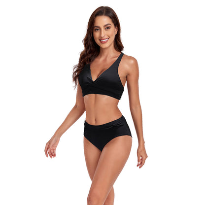 New Split Swimsuit Lady Sexy Halter Bikini Swimsuit-Teresa&#39;s Fashionista LLC