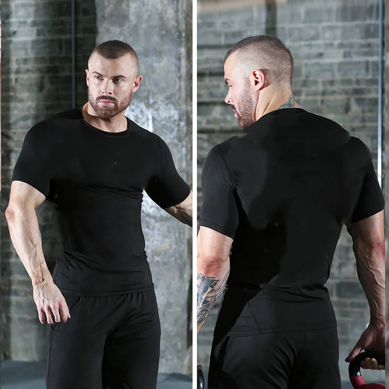 Compression Running Shirt for Men-Teresa&#39;s Fashionista LLC