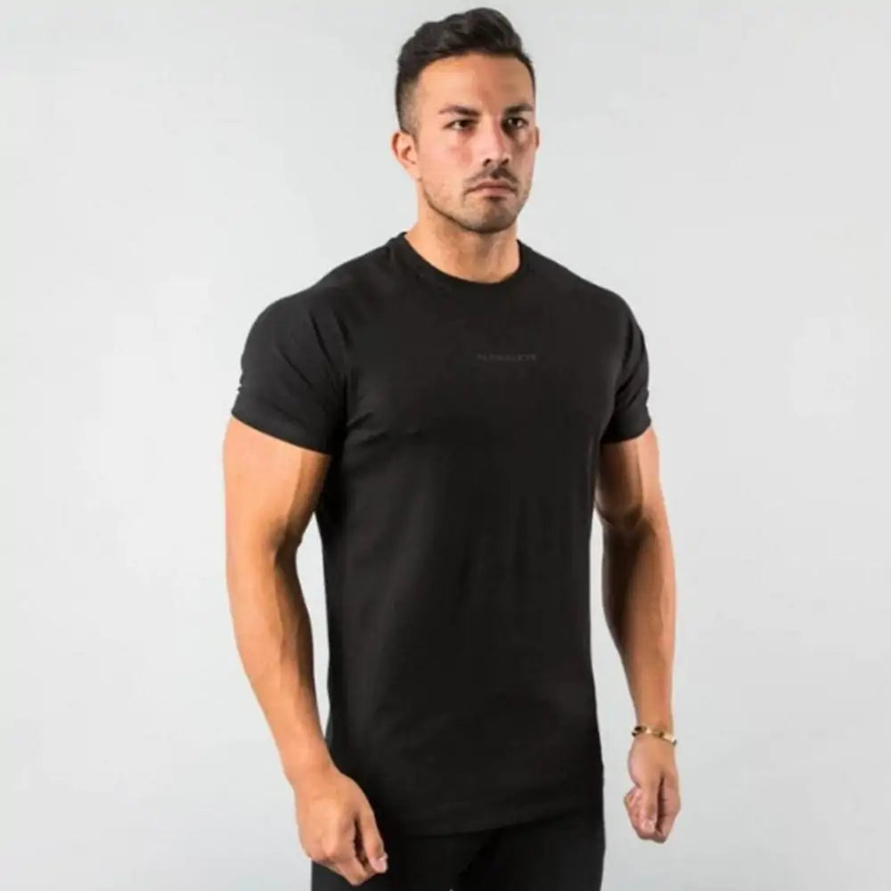 Men Fitted Gym T-Shirt-Teresa&#39;s Fashionista LLC