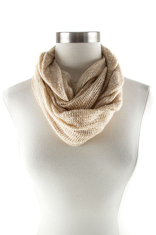 TWO TONED INFINITY SCARF-Teresa&#39;s Fashionista LLC