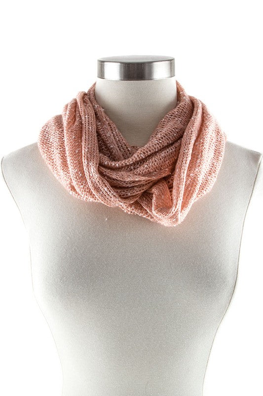 TWO TONED INFINITY SCARF-Teresa&#39;s Fashionista LLC