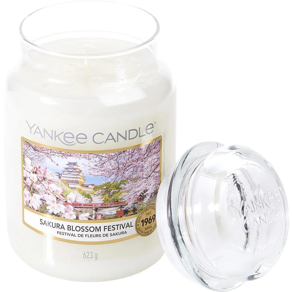 SAKURA BLOSSOM FESTIVAL SCENTED LARGE JAR 22 OZ by Yankee Candle