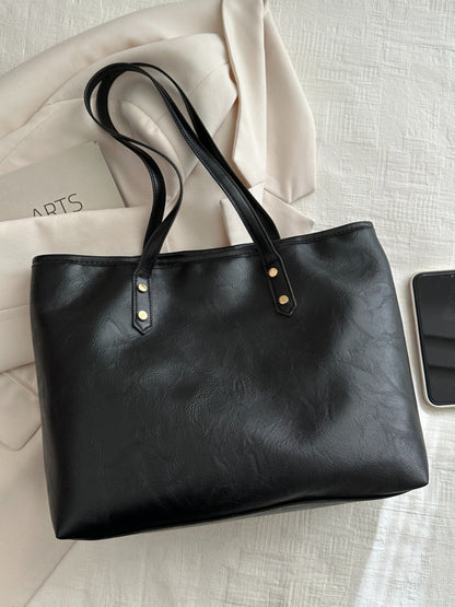 PU Leather Medium Shoulder Bag-Teresa&#39;s Fashionista LLC