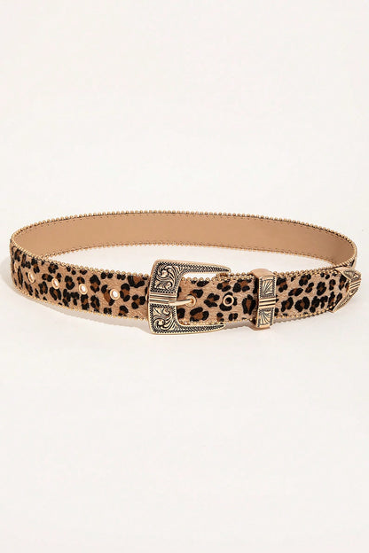 Leopard PU Leather Belt-Teresa&#39;s Fashionista LLC