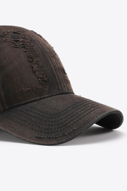 Distressed Adjustable Baseball Cap-Teresa&#39;s Fashionista LLC