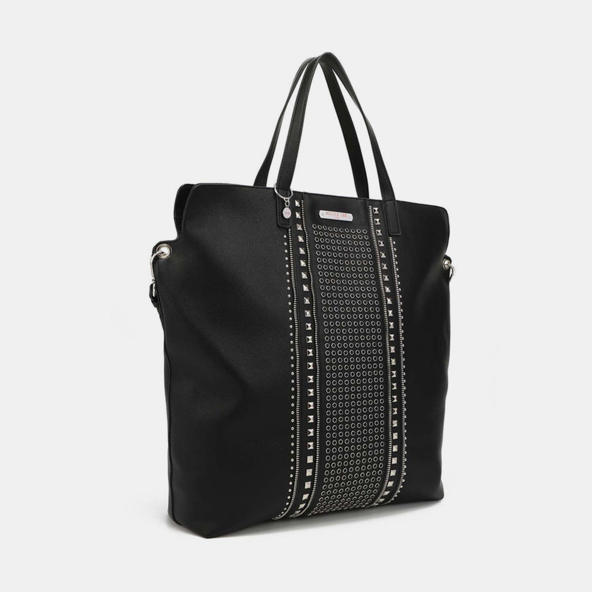 Nicole Lee USA Studded Large Tote Bag-Teresa&#39;s Fashionista LLC