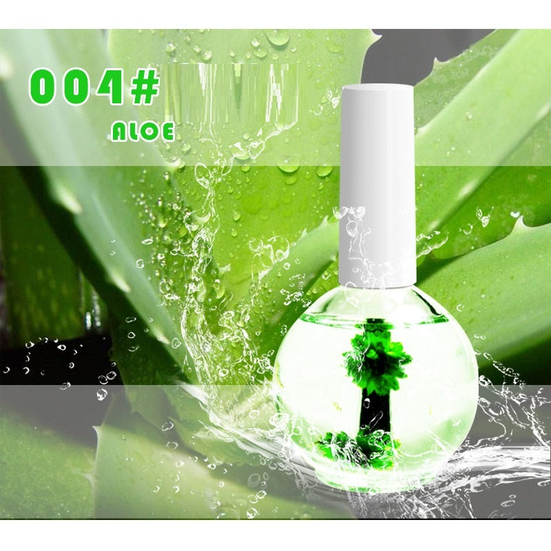 Nail Beauty Dried Flowers Nutrition Nail Treatment Oil Anti-agnail Nail Edge Moisturizing Nail Base Coat Natural Dried Flower Nutrient Solution-Teresa&#39;s Fashionista LLC