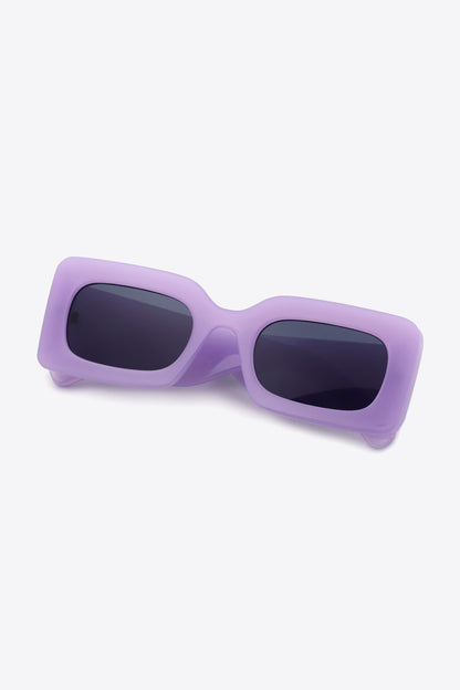 Polycarbonate Frame Rectangle Sunglasses-Teresa&#39;s Fashionista LLC