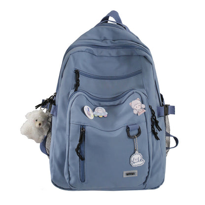 Backpack School Bag Girls Students Schoolbag High Capacity Multi-pocket Design Bags-Teresa&#39;s Fashionista LLC