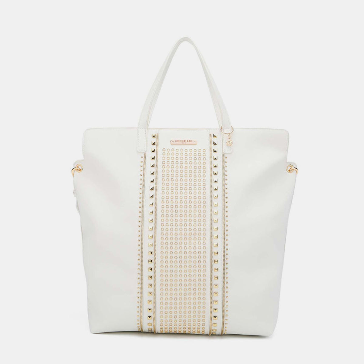 Nicole Lee USA Studded Large Tote Bag-Teresa&#39;s Fashionista LLC