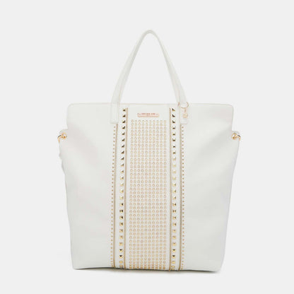 Nicole Lee USA Studded Large Tote Bag-Teresa&#39;s Fashionista LLC