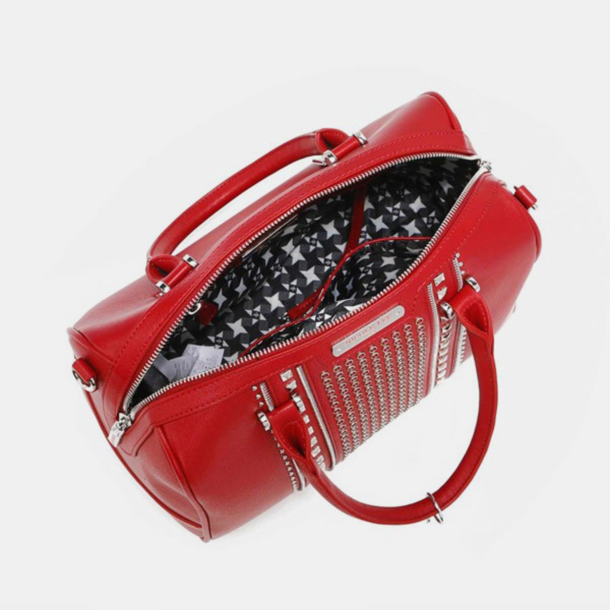 Nicole Lee USA Studded Boston Bag-Teresa&#39;s Fashionista LLC