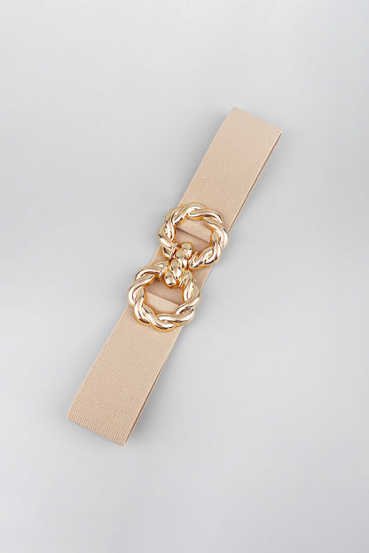 Zinc Alloy Buckle Elastic Belt-Teresa&#39;s Fashionista LLC