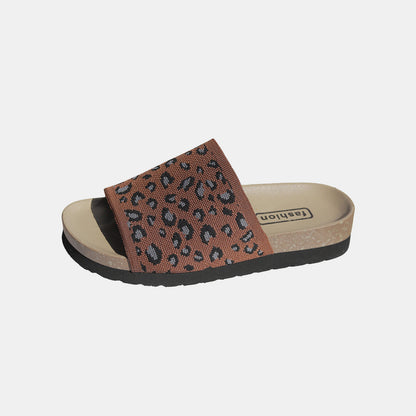 Leopard Open Toe Sandals-Teresa&#39;s Fashionista LLC