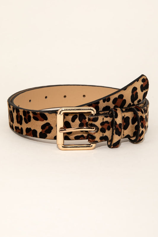 Leopard PU Leather Belt-Teresa&#39;s Fashionista LLC