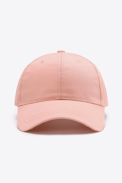 Plain Adjustable Cotton Baseball Cap-Teresa&#39;s Fashionista LLC