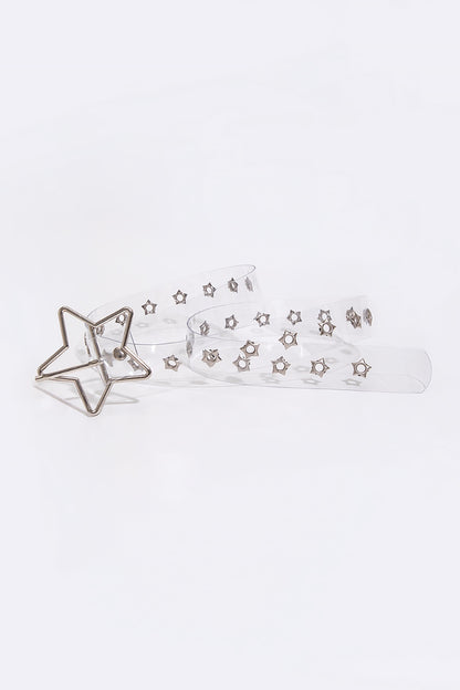 Adjustable PVC Star Shape Buckle Belt-Teresa&#39;s Fashionista LLC