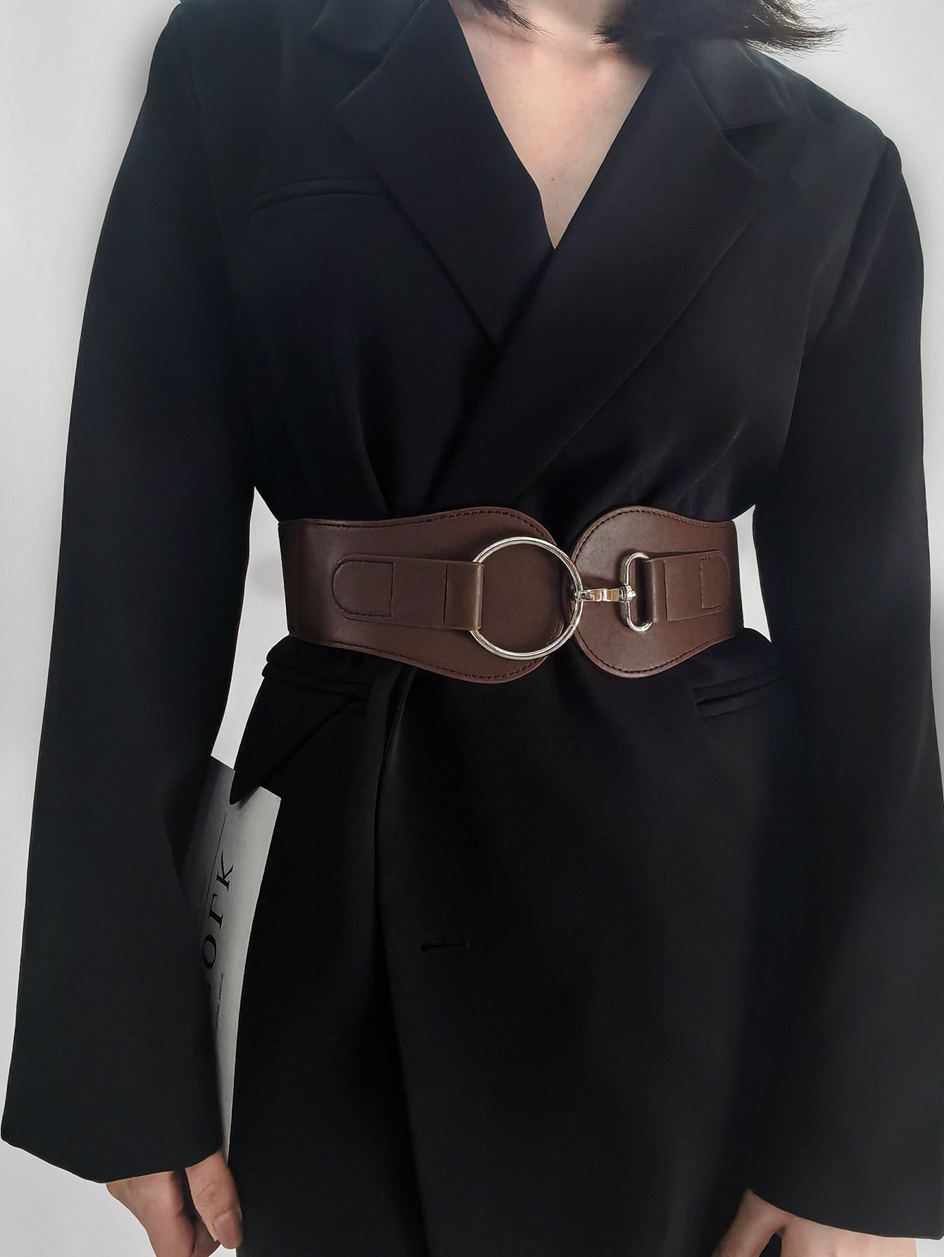 PU Elastic Wide Belt-Teresa&#39;s Fashionista LLC