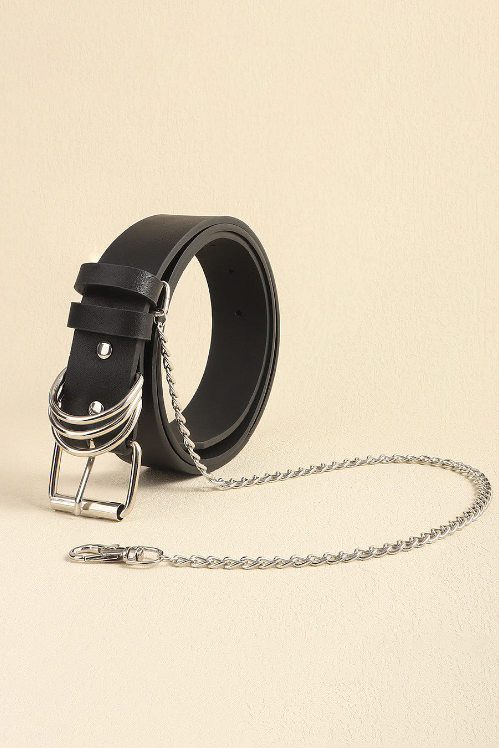 PU Leather Alloy Chain Belt-Teresa&#39;s Fashionista LLC