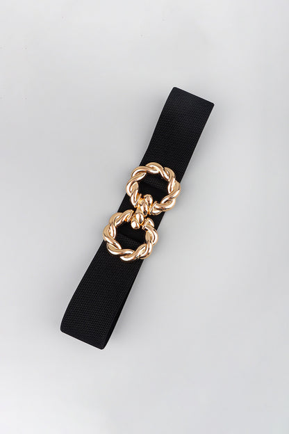 Zinc Alloy Buckle Elastic Belt-Teresa&#39;s Fashionista LLC