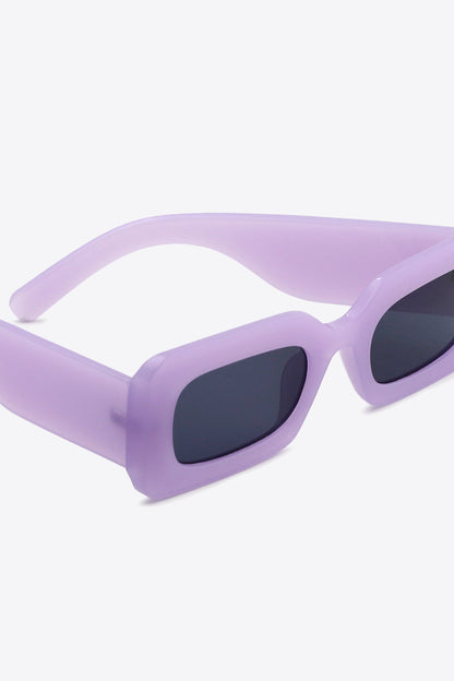 Polycarbonate Frame Rectangle Sunglasses-Teresa&#39;s Fashionista LLC