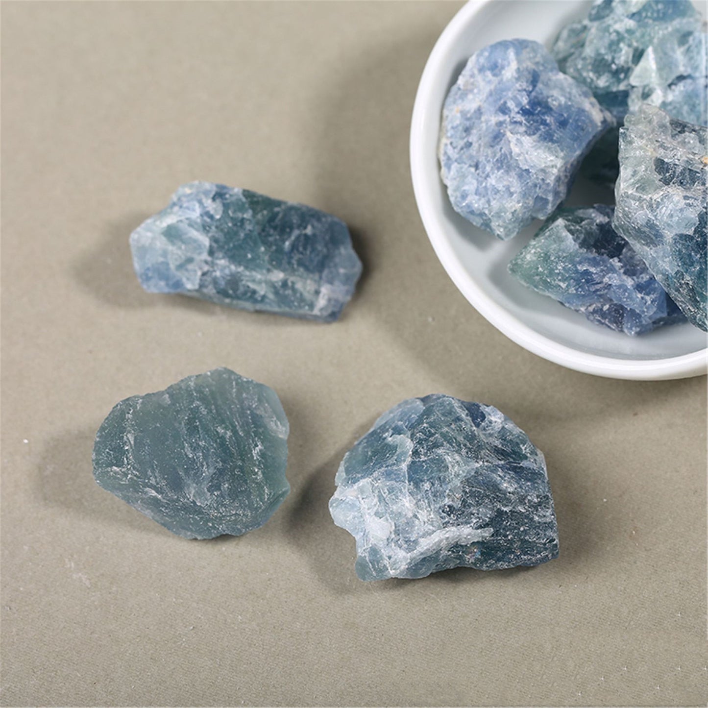 Natural Blue Fluorite Crystal Rough-Teresa&#39;s Fashionista LLC