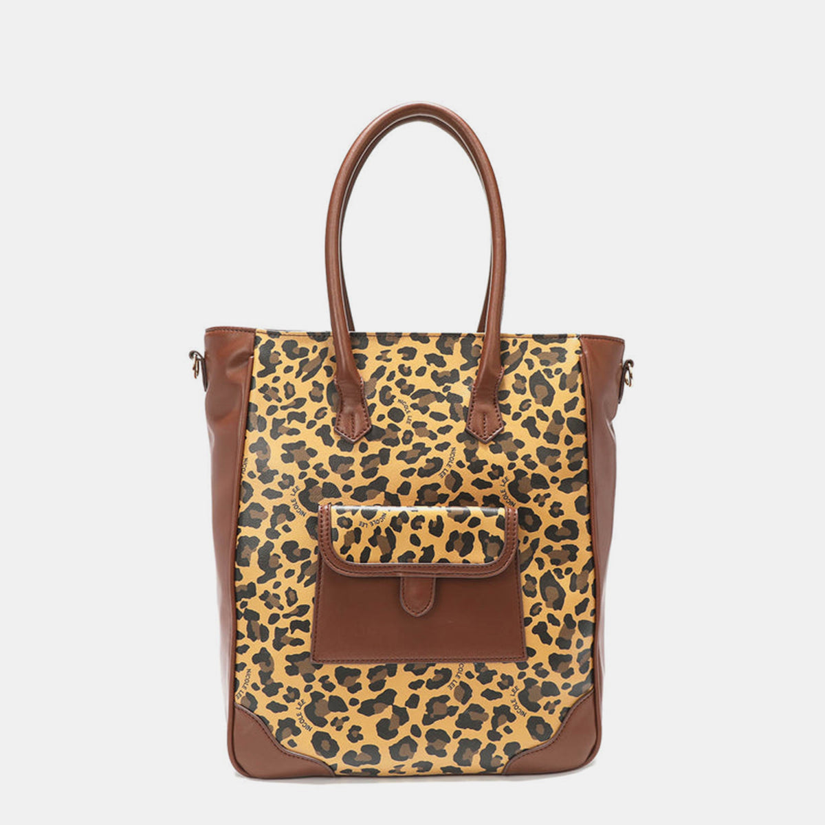 Nicole Lee USA Leopard Large Tote Bag-Teresa&#39;s Fashionista LLC