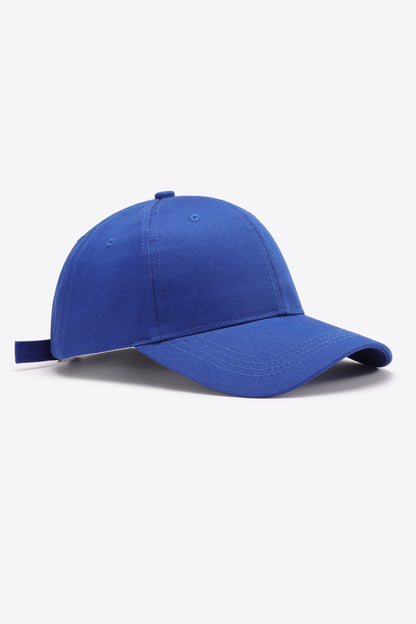 Plain Adjustable Cotton Baseball Cap-Teresa&#39;s Fashionista LLC