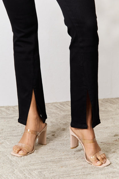 BAYEAS Slit Bootcut Jeans-Teresa&#39;s Fashionista LLC