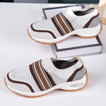 Breathable Round Toe Sneakers-Teresa&#39;s Fashionista LLC