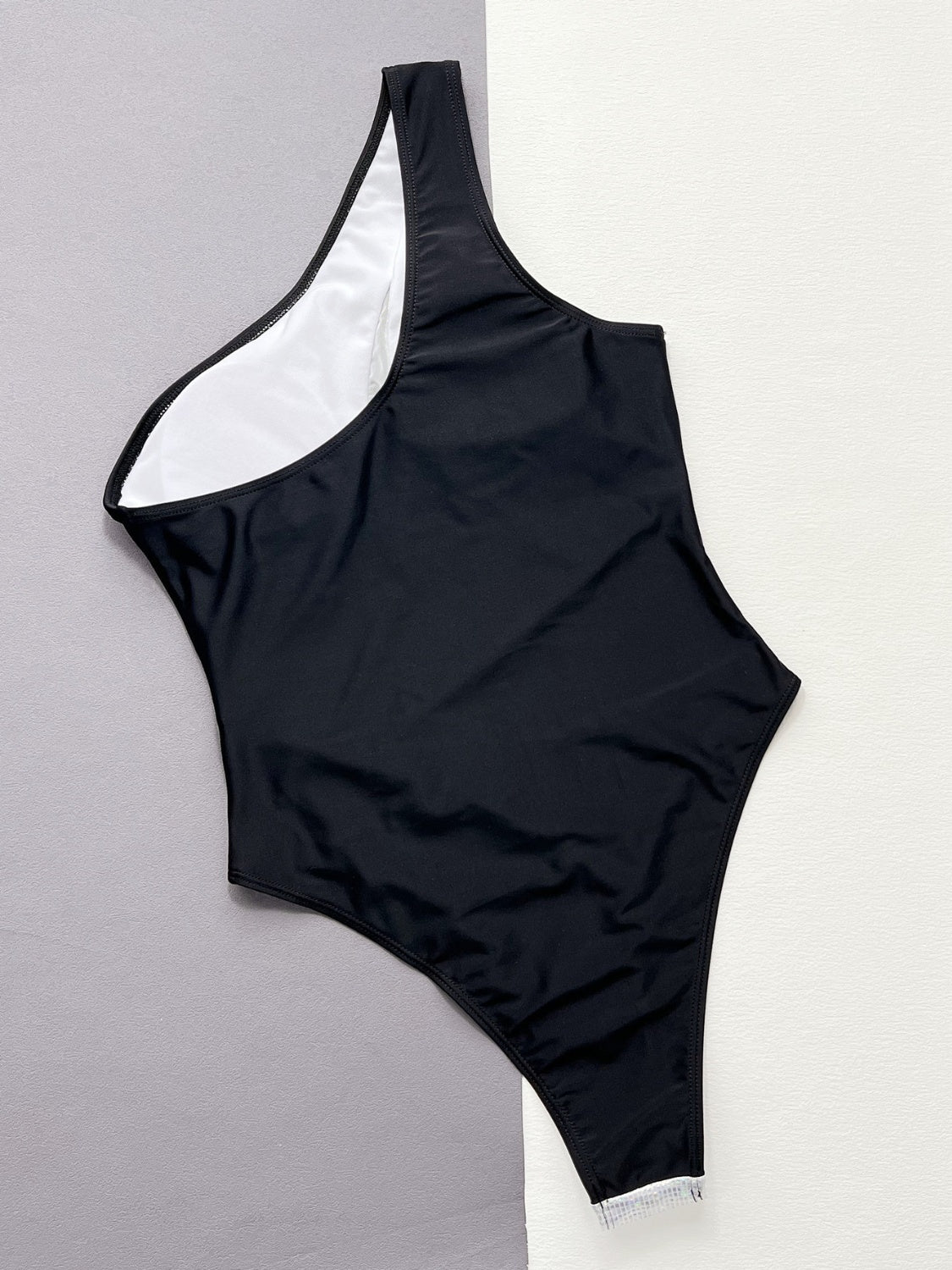 Contrast Panel One-Piece Swimsuit-Teresa&#39;s Fashionista LLC