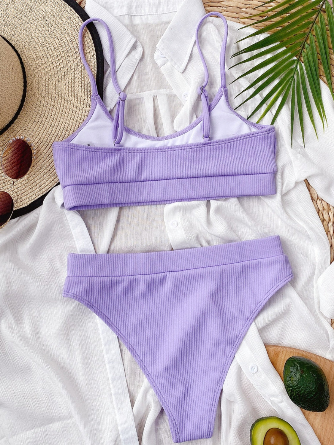 Scoop Neck Spaghetti Strap Two-Piece Swim Set-Teresa&#39;s Fashionista LLC