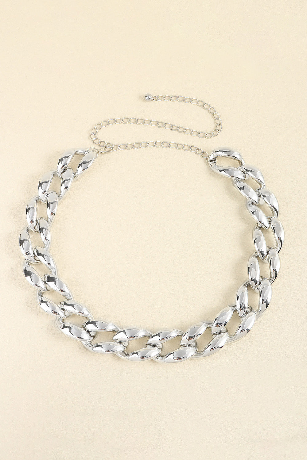 1.2" Width Acrylic Curb Chain Belt-Teresa&#39;s Fashionista LLC