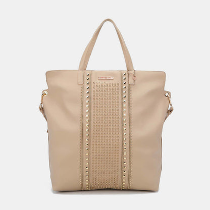 Nicole Lee USA Studded Large Tote Bag-Teresa&#39;s Fashionista LLC