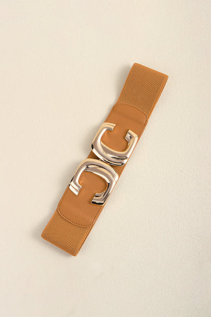 Zinc Alloy Buckle Elastic Wide Belt-Teresa&#39;s Fashionista LLC