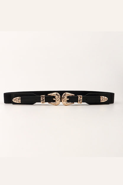 Double Buckle Elastic Belt-Teresa&#39;s Fashionista LLC