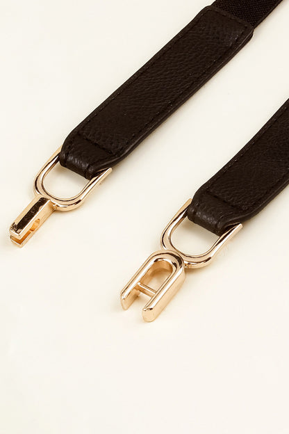 Alloy Buckle Elastic Belt-Teresa&#39;s Fashionista LLC