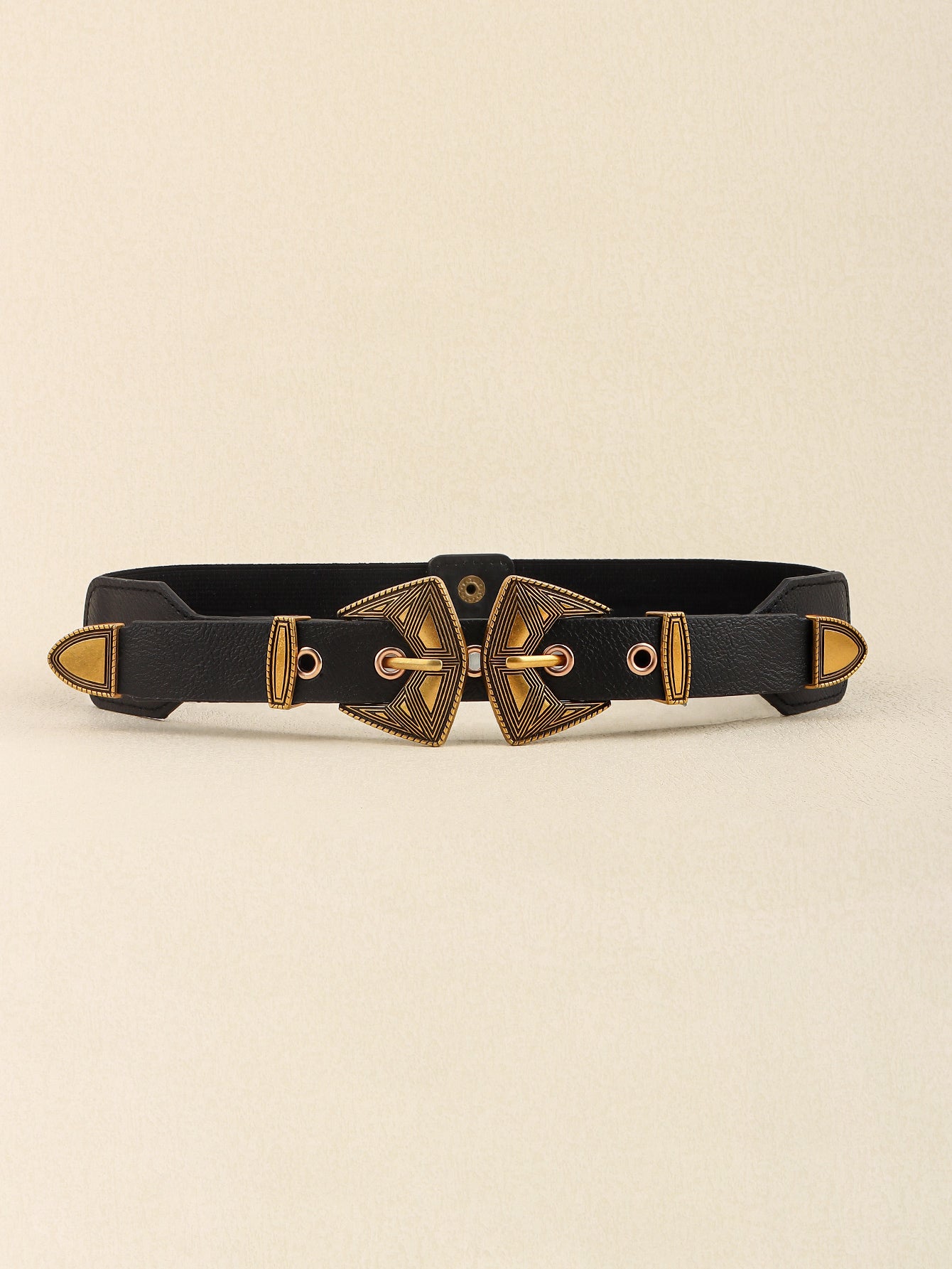 Double Buckle PU Leather Belt-Teresa&#39;s Fashionista LLC