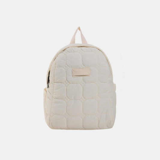 Quilted Polyester Backpack Bag-Teresa&#39;s Fashionista LLC