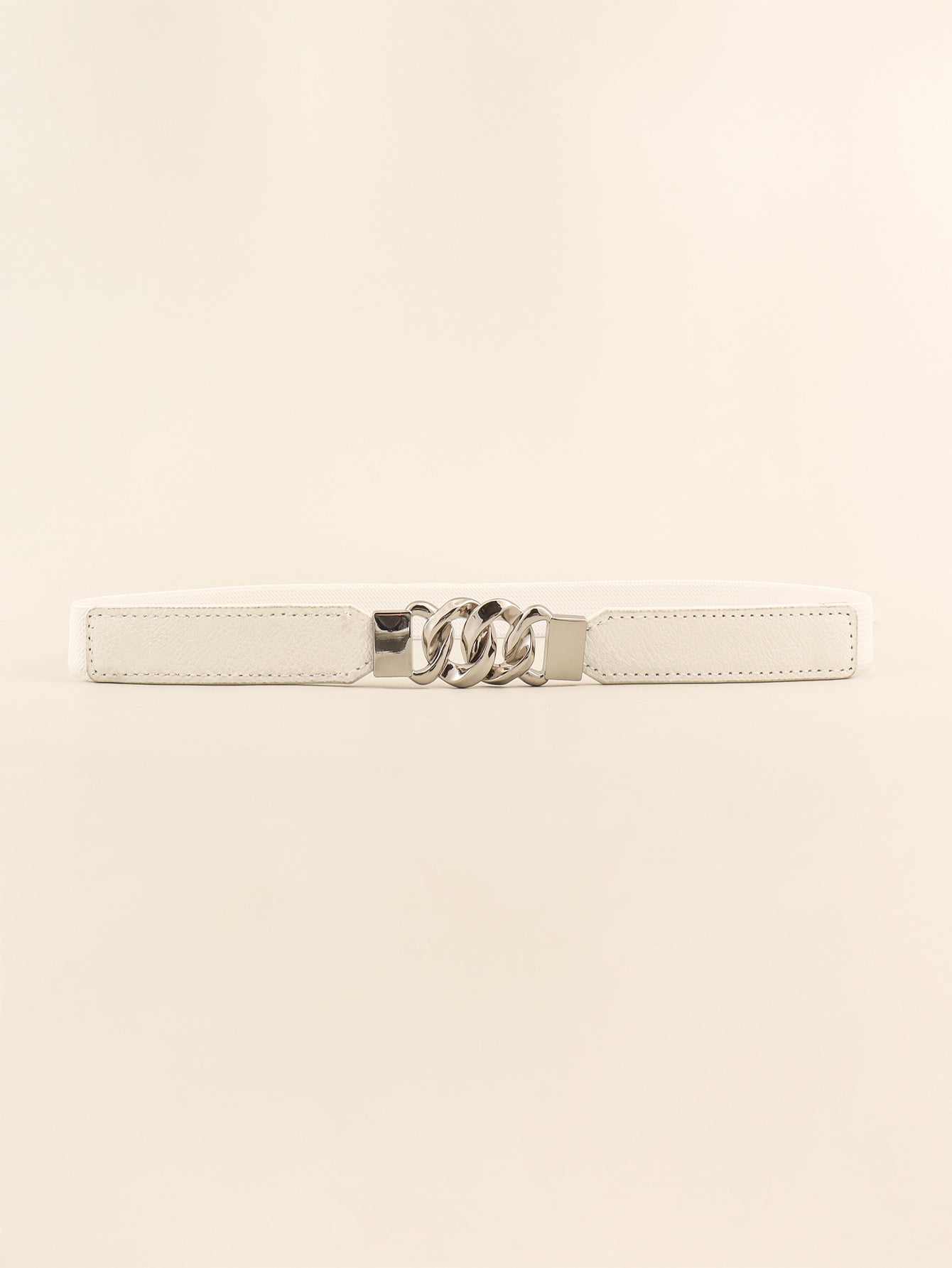 Zinc Alloy Buckle Elastic PU Belt-Teresa&#39;s Fashionista LLC