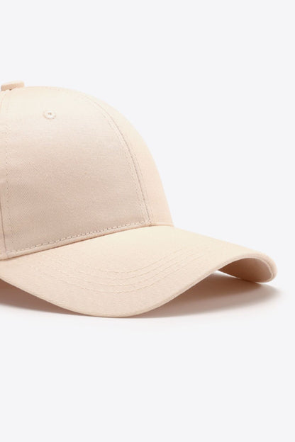 Plain Adjustable Cotton Baseball Cap-Teresa&#39;s Fashionista LLC