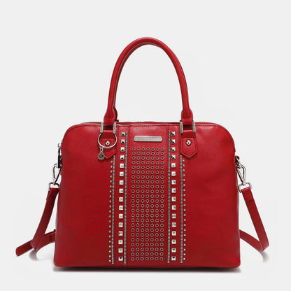 Nicole Lee USA Studded Decor Handbag-Teresa&#39;s Fashionista LLC