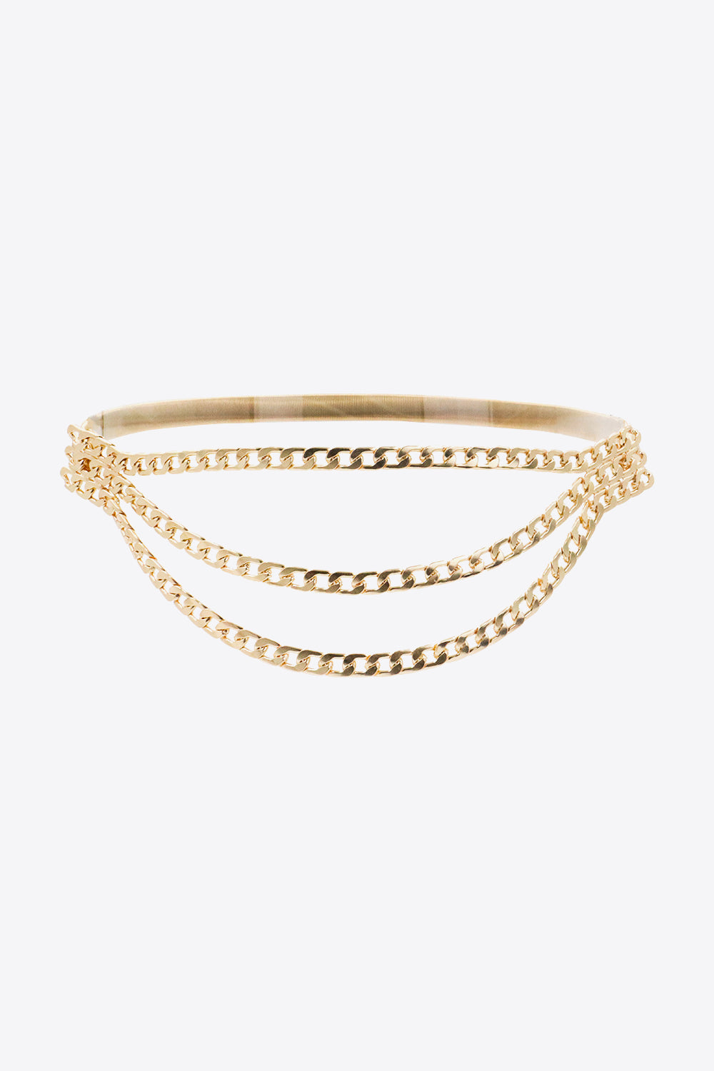 Metal Triple-Layered Chain Belt-Teresa&#39;s Fashionista LLC