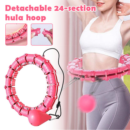 Custom Knots Weighted Hoola Fitness Hoop Smart Hula Thin Waist Weight Loss Knots Weighted Hoola Fitness Hoop Smart Hula Thin Waist Weight Loss-Teresa&#39;s Fashionista LLC