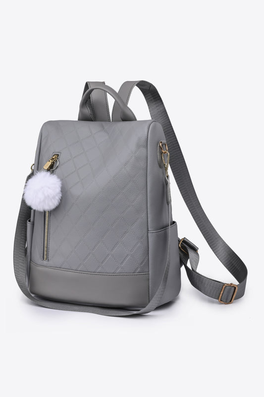 Pum-Pum Zipper Backpack-Teresa&#39;s Fashionista LLC