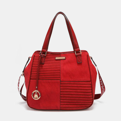 Nicole Lee USA Scallop Stitched Tote Bag-Teresa&#39;s Fashionista LLC