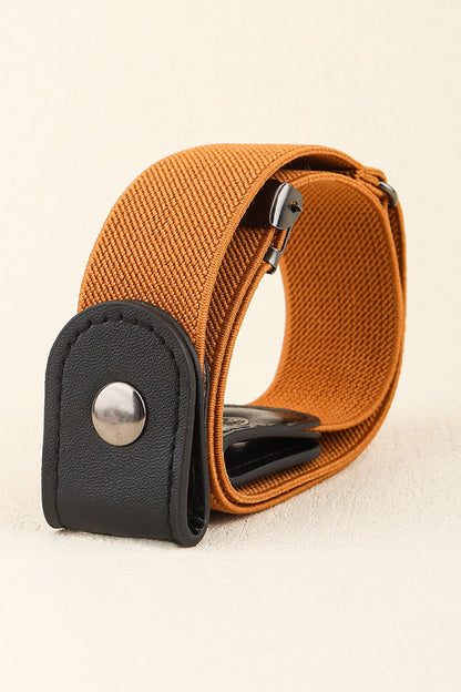 PU Elastic Snap Closure Belt-Teresa&#39;s Fashionista LLC