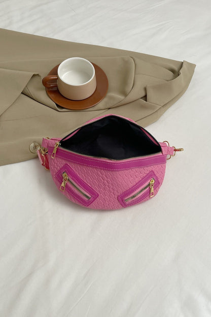 PU Leather Crossbody Bag with Coin Purse-Teresa&#39;s Fashionista LLC