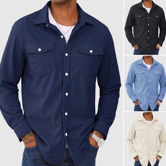 Men's Outer Wear Europe And America Shirt-Teresa&#39;s Fashionista LLC