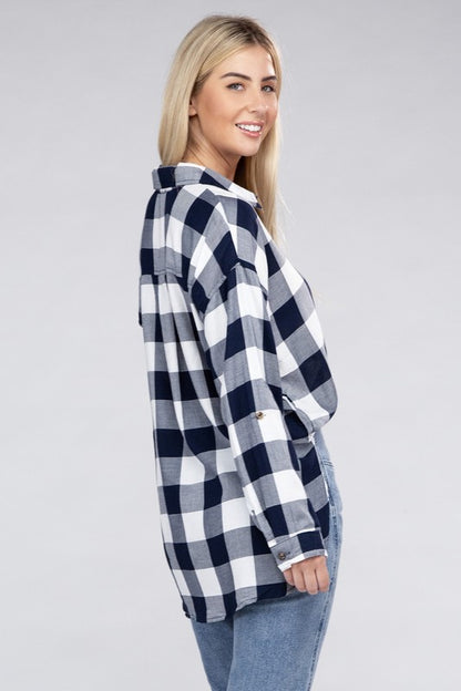 Classic Plaid Flannel Shirt-Teresa&#39;s Fashionista LLC